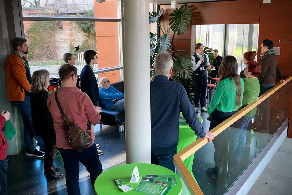 BÜNDNIS 90/DIE GRÜNEN: Bürgerdialog mit Heiko Knopf in der Willi-Sitte-Galerie, Merseburg