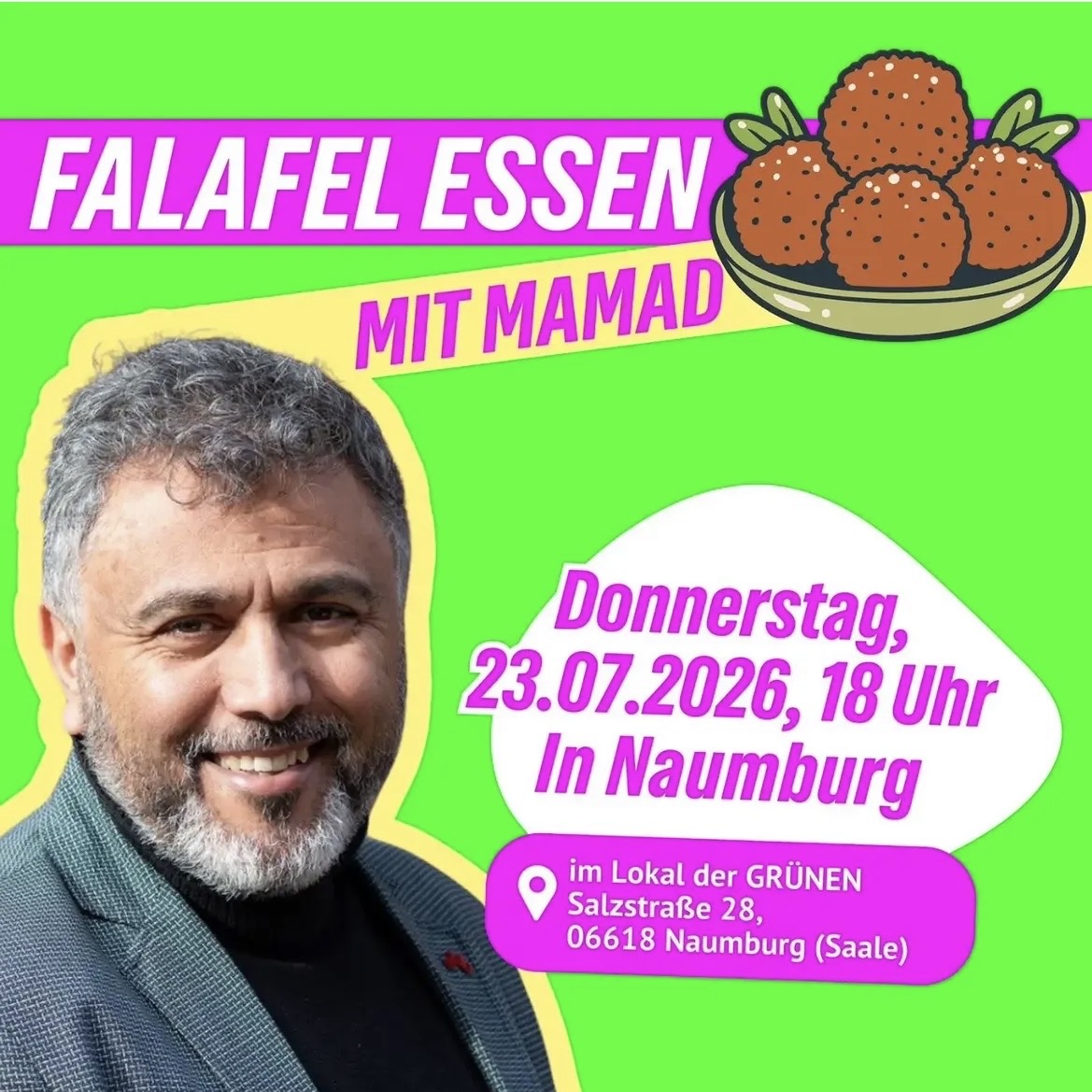 Sharepic zum Besuch von Mamas Mohamad